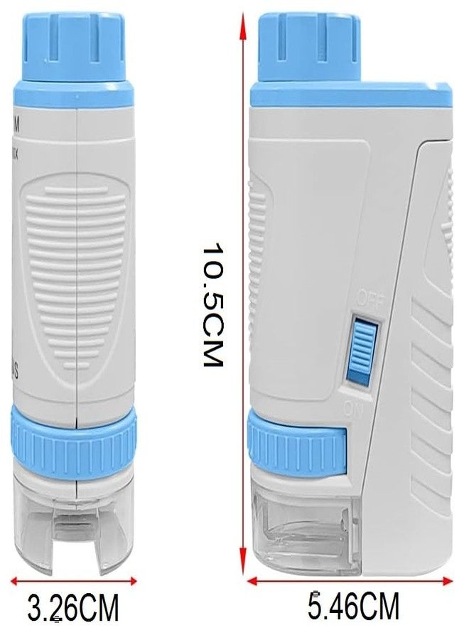 Cyrox مجهر تكبير Cyrox 60x-160X، مجهر محمول للأطفال مع حامل للهاتف وإضاءة LED، مناسب لعشاق العلوم، مجهر تعليمي صغير (قطعة واحدة) - Image 5